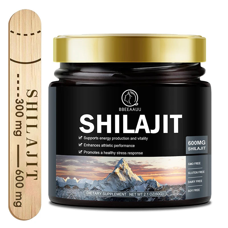 Pure Himalayan Shilajit Resin — 60g Mineral Complex