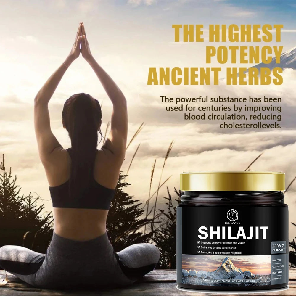 Pure Himalayan Shilajit Resin — 60g Mineral Complex